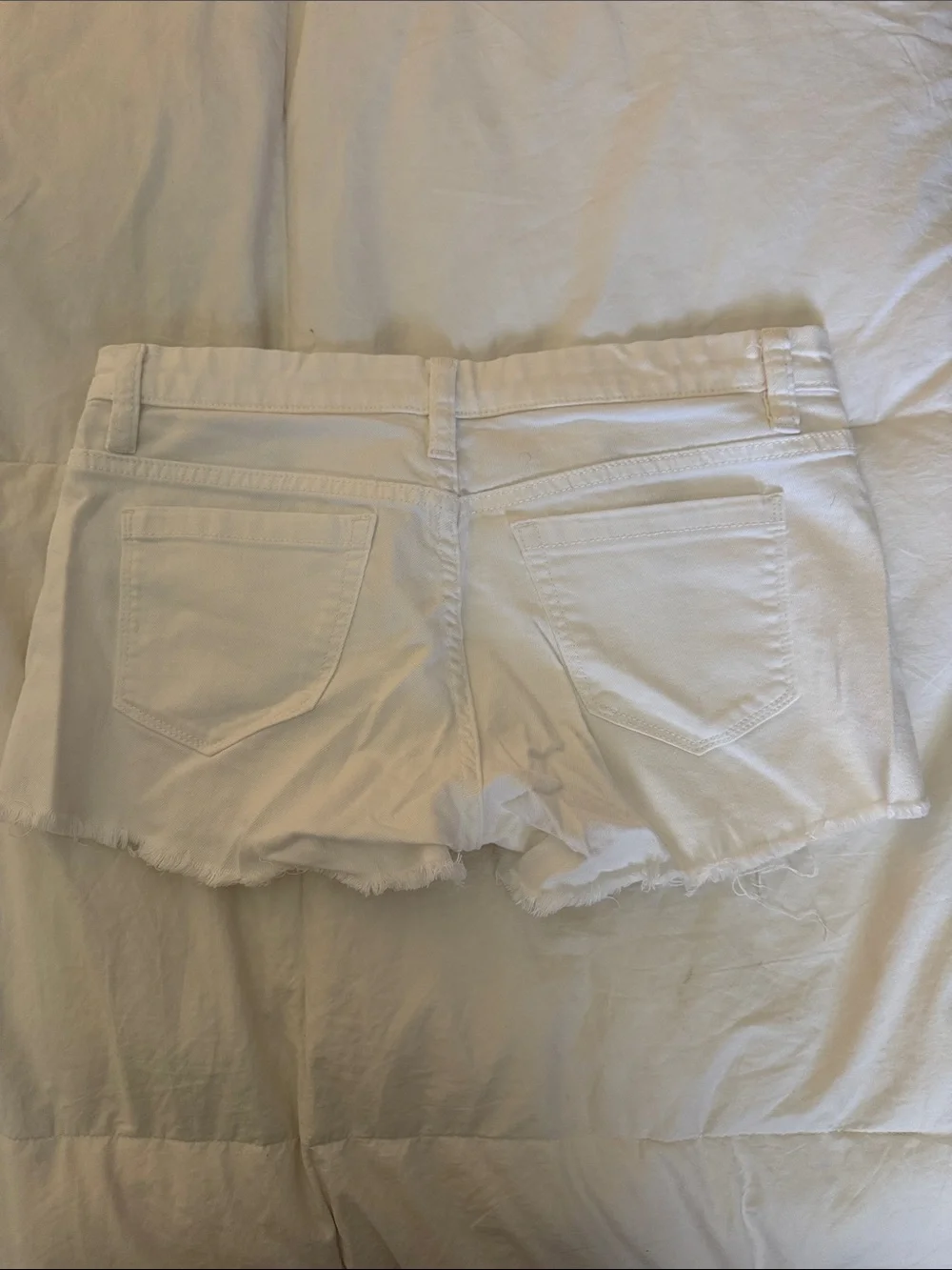 Blank NYC White Denim Jean Shorts